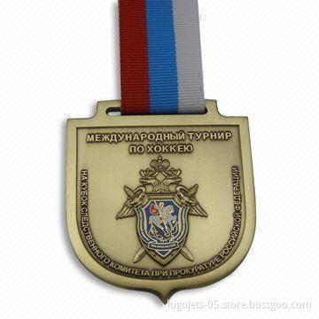 Medal without Color Filled, OEM Orders are Accepted, Various Finishes are Available